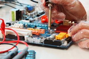 Replacement of electronic components on printed circuit board Herschel Systems Limited