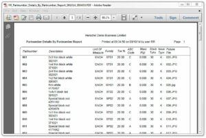 Typical Herschel report Herschel Systems Limited