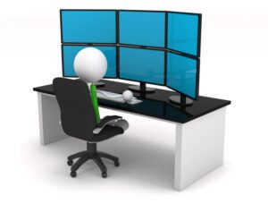 Six monitors but zero fingers! Herschel Systems Limited