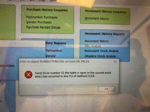 Typical VPN error Herschel Systems Limited
